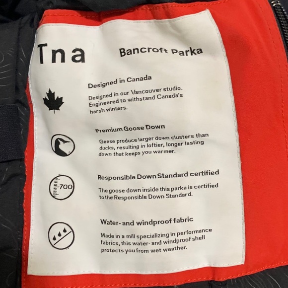 Aritzia (TNA) Red Bancroft Parka Winter coat- Size XS - Picture 13 of 14